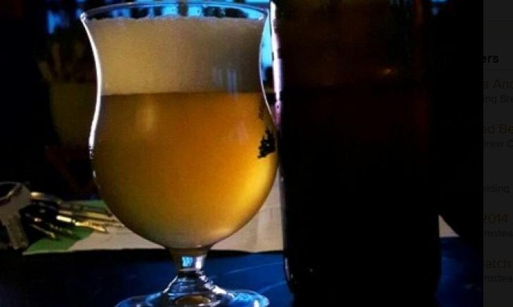 Parijse leen bier in glas Parijse leen bier in glas